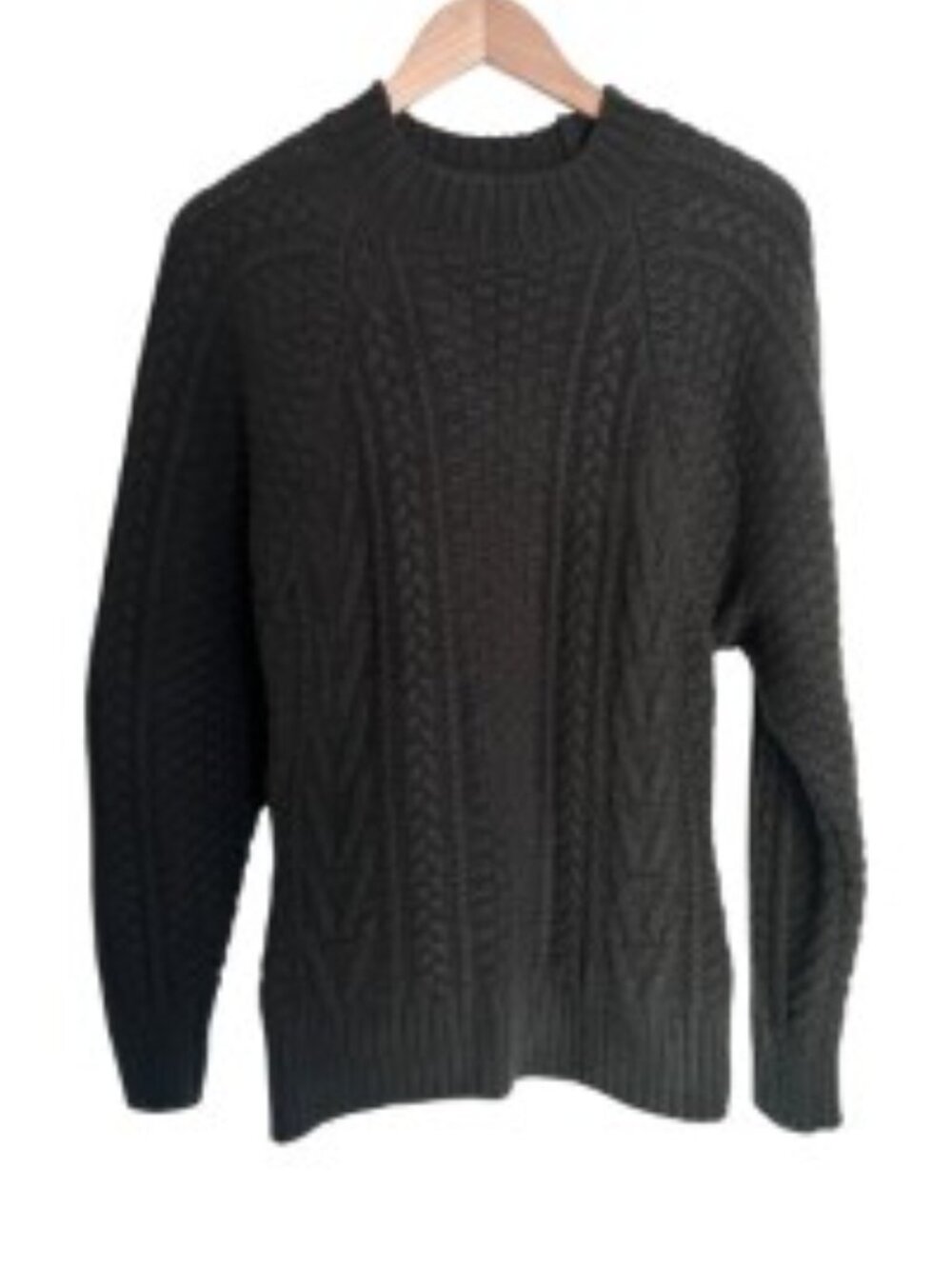 Recto Dark Green Wool Blend Crewneck Sweater S/M